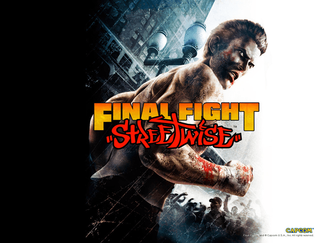 Final Fight Streetwise title screen for Xbox
